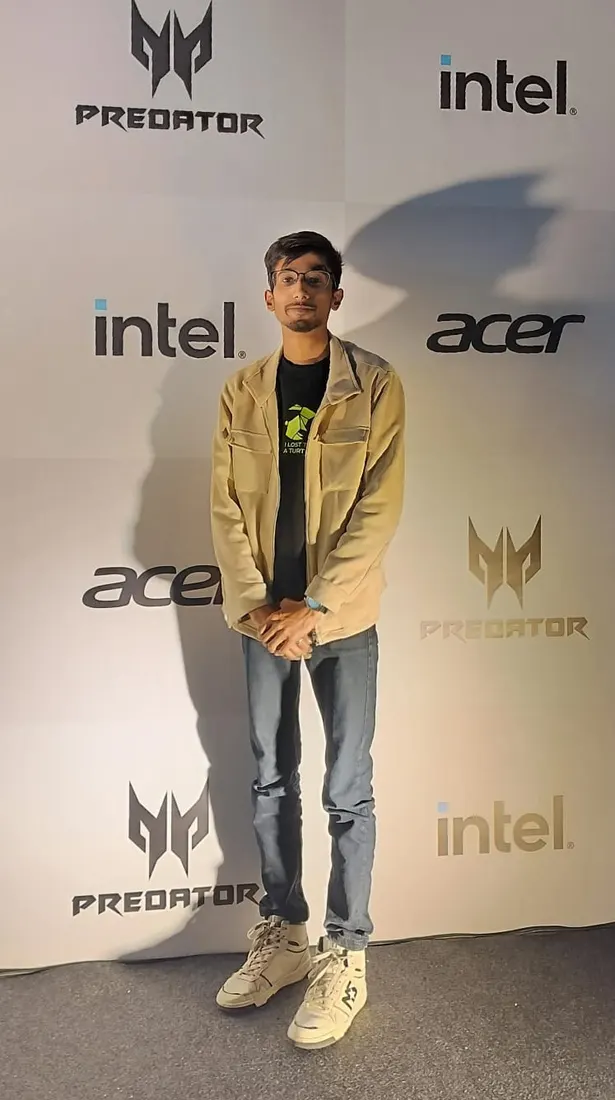 Sarwang Shukla at an Intel and Acer Predator event
